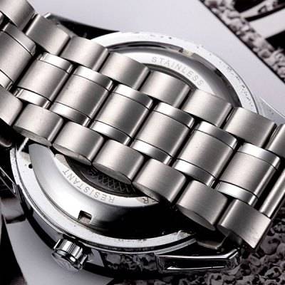 *Tourbillon* TEVISE Automatic Mechanical Double Scales Sub Dials Hollow-Out Luxurious Timepiece