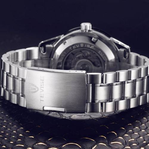 *Tourbillon* TEVISE Automatic Mechanical Double Scales Sub Dials Hollow-Out Luxurious Timepiece