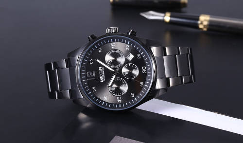 *LIMITED* MEGIR PRO Black Edition Fully Loaded Features Luxurious Timepiece
