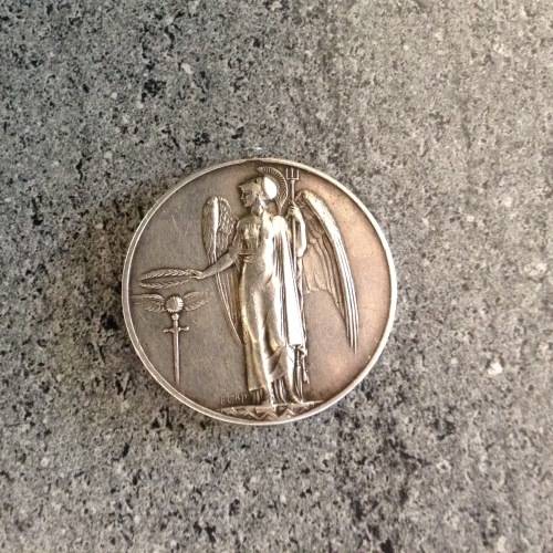 WW 11. General service Silver Medal Awarded to B/Const. F. BOLTON PAl.POLICE. No.  2372. PALESTINE
