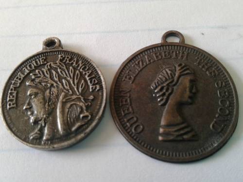 Rare Francaise pendants.