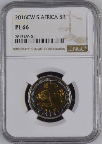 2016 `oom Paul` R5 with Coin World mintmark NGC graded PL66 !!