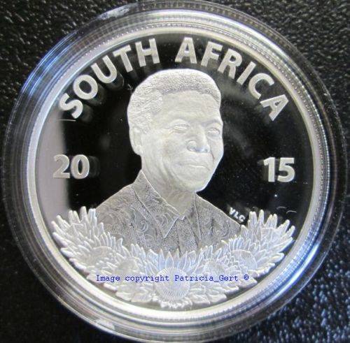 2015 Protea Proof Silver R1 coin!! Mandela Life of a Legend