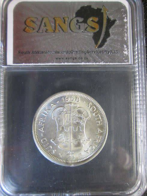 1958 Two Shillings SANGS graded MS64!!