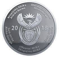 2018 Mandela Centenary R50 1 OZ STERLING-SILVER COIN