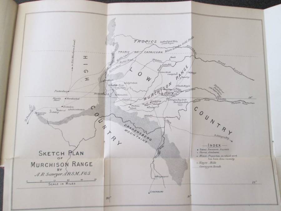 Mining. Geological and General Guide to the Murchison Range. A. R. Sawyer, 1892, 1st Edition