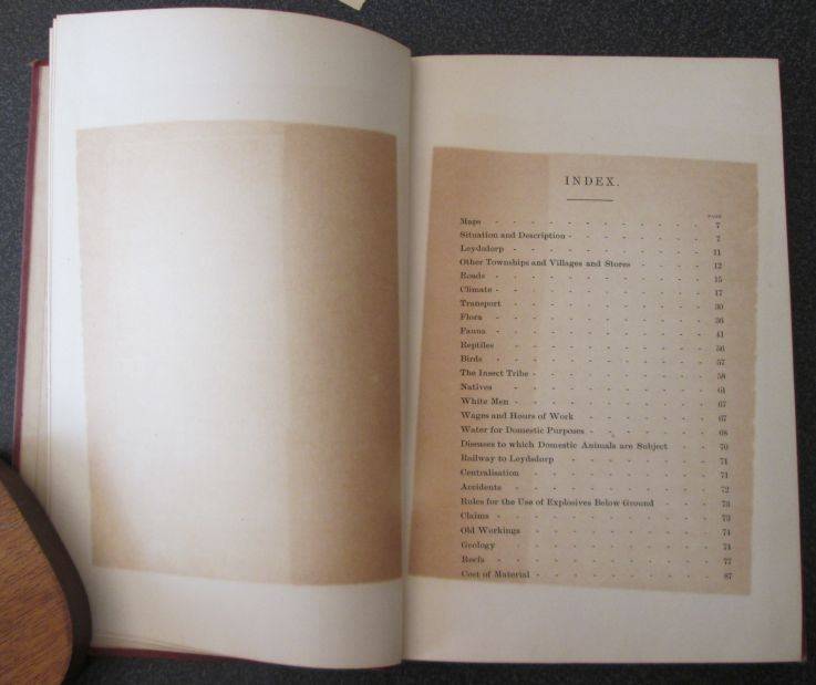 Mining. Geological and General Guide to the Murchison Range. A. R. Sawyer, 1892, 1st Edition