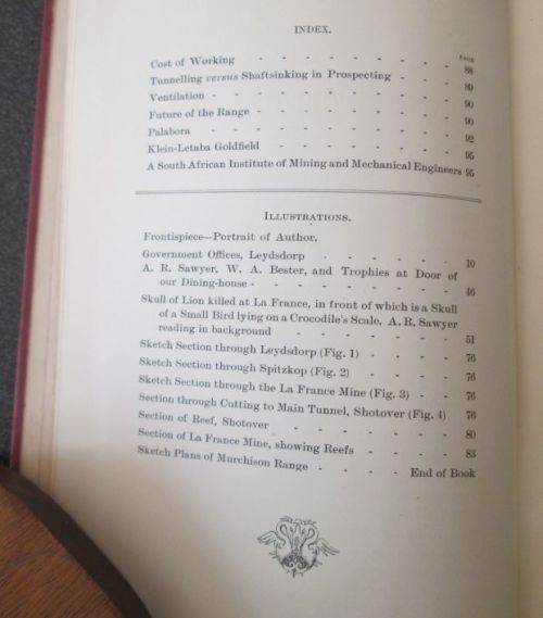 Mining. Geological and General Guide to the Murchison Range. A. R. Sawyer, 1892, 1st Edition