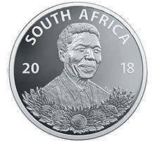 2018 Nelson Mandela Protea Proof Silver R1 coin!! Low serial numbers!