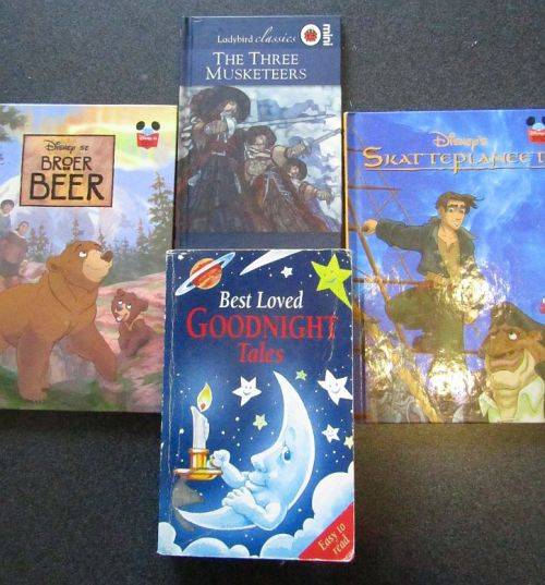 Good Night Tales for Children, 7 - 9 Years Old, 4 Books Set, 2 ENGLISH, 2 AFRIKAANS