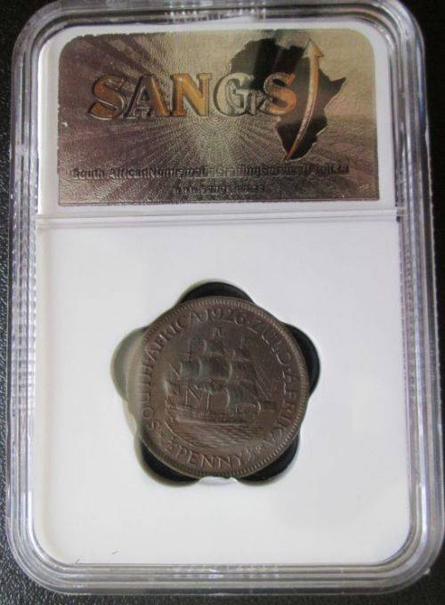 1926 Half Penny SANGS graded XF45
