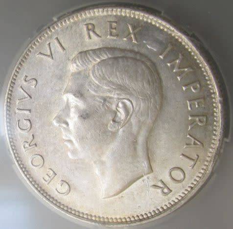 1942 Half Crown SANGS graded MS64