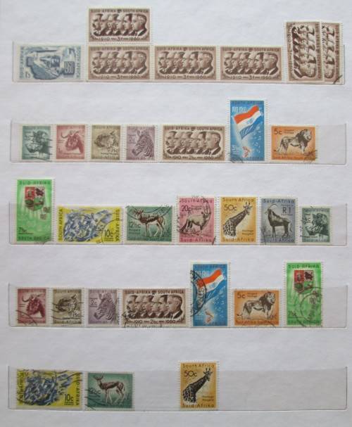 Union & Republic of South Africa stamp collection Part II : 1954-1975 in stock book