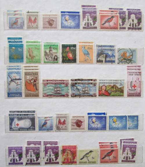 Union & Republic of South Africa stamp collection Part II : 1954-1975 in stock book