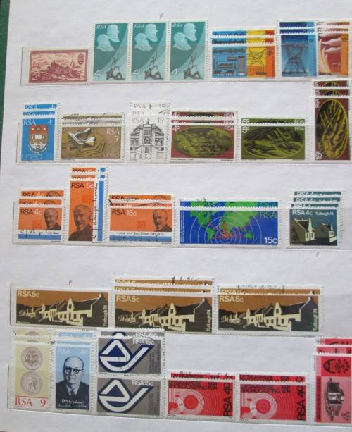 Union & Republic of South Africa stamp collection Part II : 1954-1975 in stock book