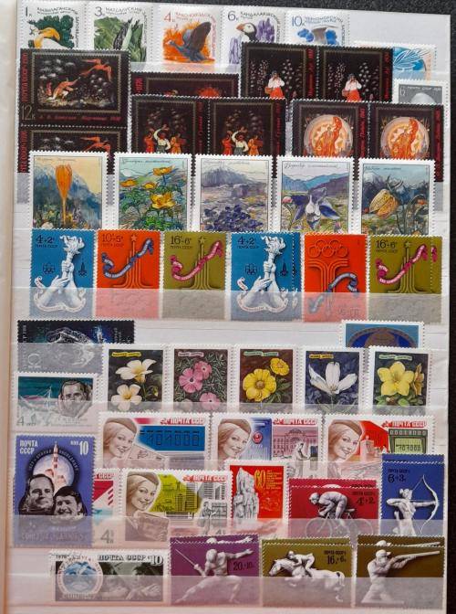 Stamps from USSR * 1918- 1989 * OVER 1450 stamps * 28 Pages * Valued Over 500 USD * Amazing Lot