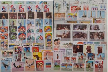 Over 1400 Stamps from Cuba, 1899 to 1988, Some Amazing Mint State Stamps