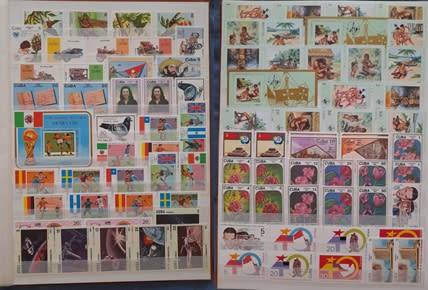 Over 1400 Stamps from Cuba, 1899 to 1988, Some Amazing Mint State Stamps
