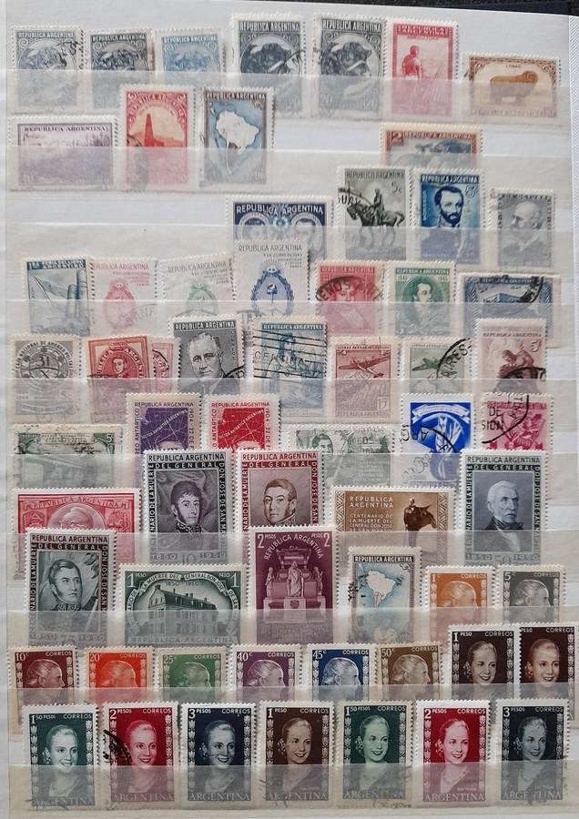 Argentina Stamps 1862 to 1987, Over 270 Stamps, a Startup Collection