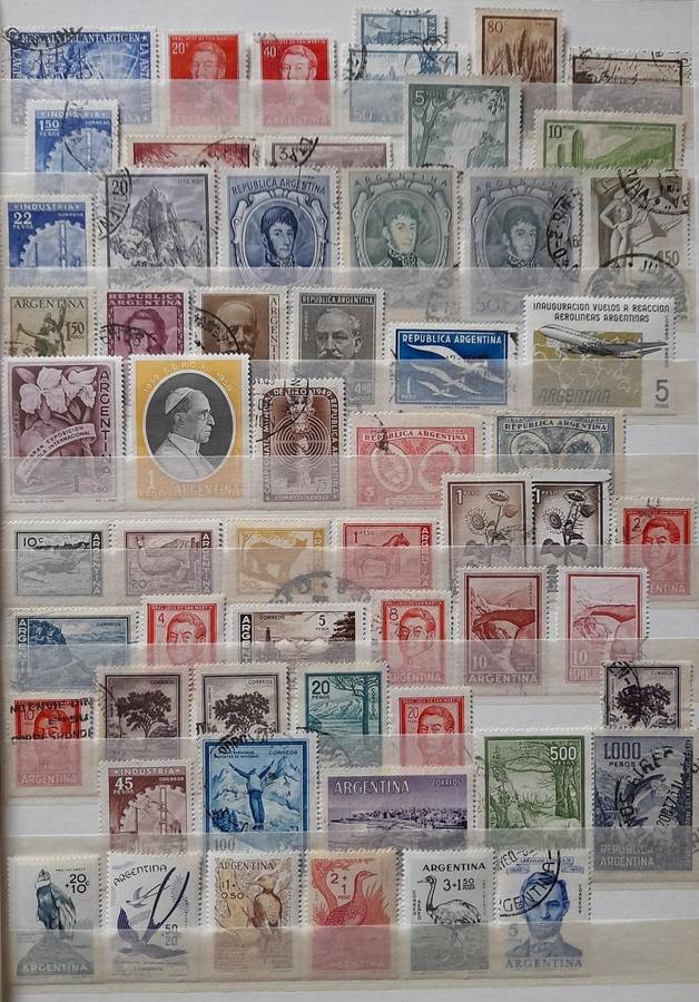 Argentina Stamps 1862 to 1987, Over 270 Stamps, a Startup Collection