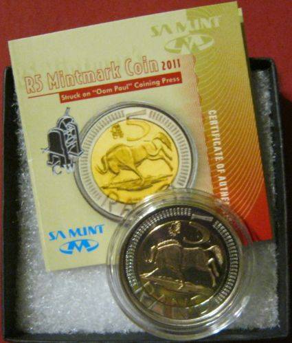 2011 "oom Paul" R5 with Coin World mintmark!