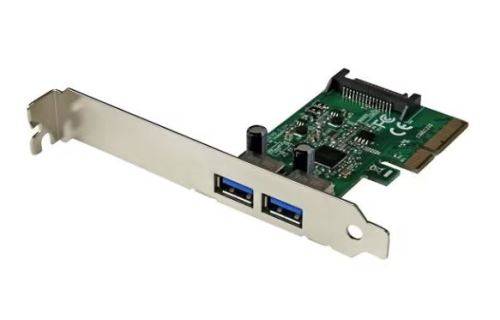 2 Port PCI Express (PCIe) USB 3.0 Card with UASP - 5Gbps - SATA Power