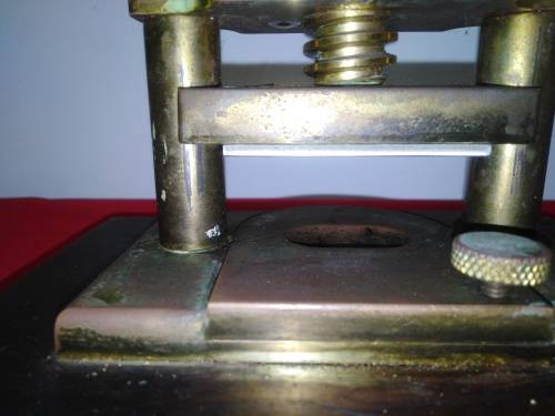 Vintage Brass & Wood Nut Cracker Press - Please C Pics for condition
