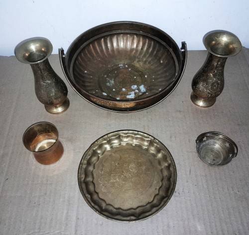 VARIOUS BRASS ITEMS - x6 -  see pictures