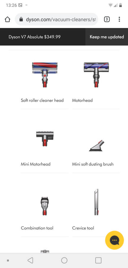 Dyson 7v fluffy cordless vacuum cleaner please read