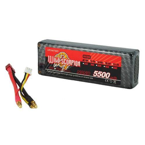 Wild Scorpion 7.4V 5500mAh 30C LI-PO 2cell RC Battery