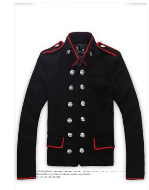 Vintage London Slim Fit Cotton Jackets Black