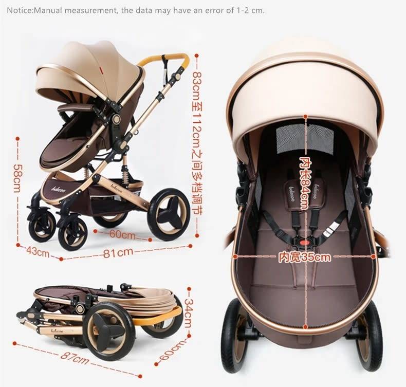 Belecoo Baby Stroller 3 in 1