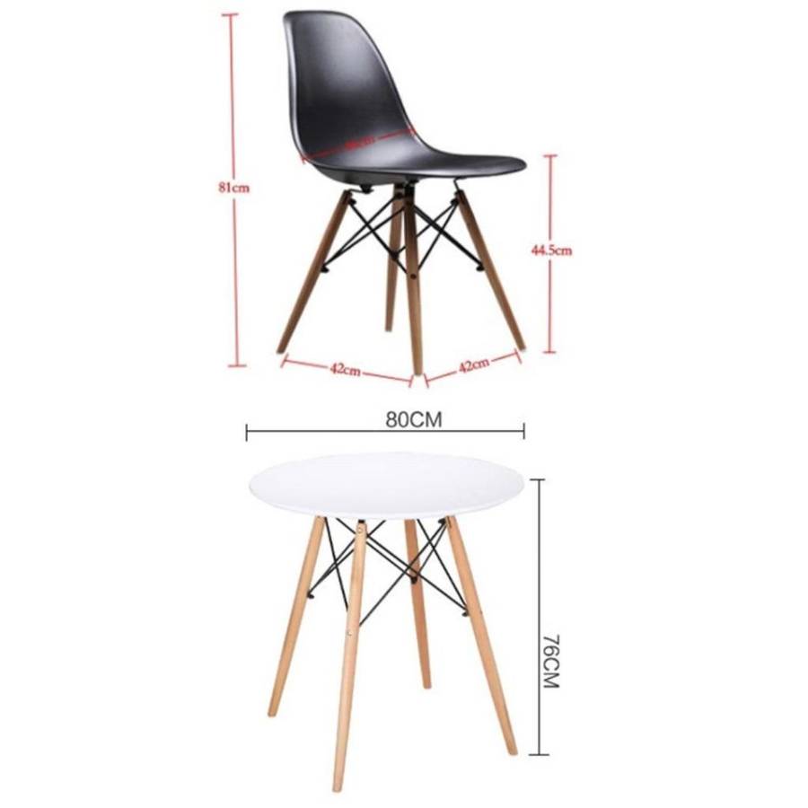 4 Seater Dining Table & Chairs Set
