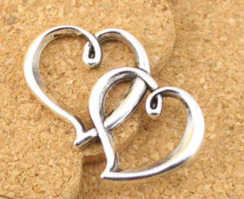 Double Heart Charm