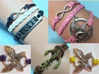 5 Infinity Bracelets in this Lot - 1 shipping fee