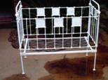 VICTORIAN COT: cast iron