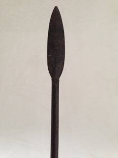 AN EXCELLENT OLD ZULU SPEAR, FROM A PRIVATE COLLECTION