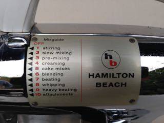 FABULOUS VINTAGE HAMILTON BEACH MODEL K CHROME FOOD MIXER