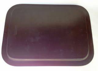 VICTORIAN GILT & BLACK PAPIER MACHE TRAY STAMPED B. WALTON & Co WARRANTED