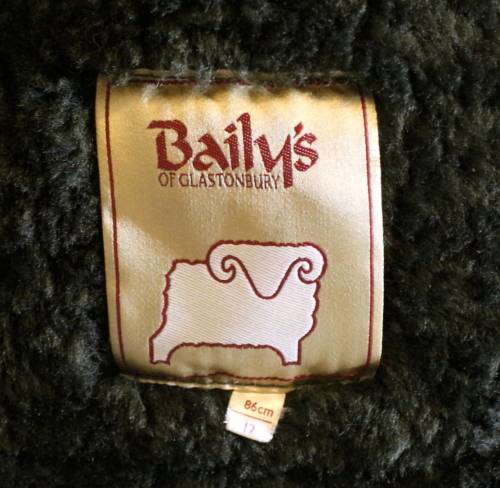 BAILY'S of Glastonbury vintage '70s genuine sheepskin/faux fur lined ladies jacket