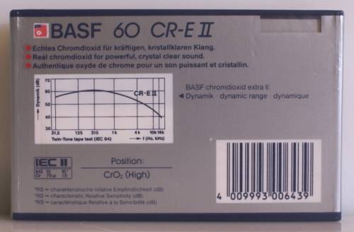 BASF 60 Chromdioxid Extra II (IEC II) High Precision Cassette SEALED