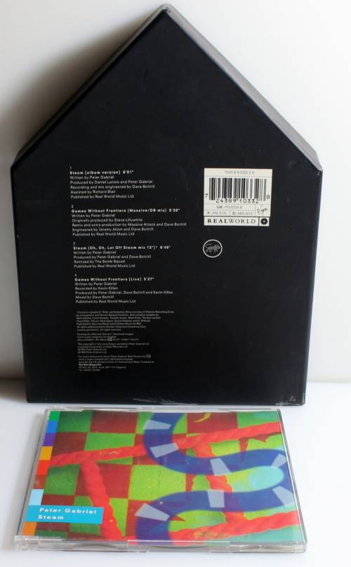PETER GABRIEL - Steam Limited Edition 4-track CD single Box set 1993 UK