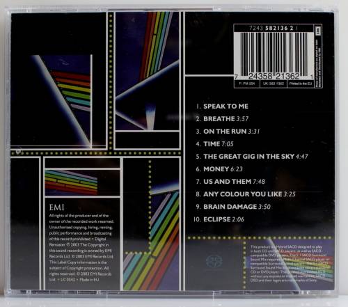 PINK FLOYD - The Dark Side of the Moon 30th Anniversary Edition SACD 5.1 Surround Sound (2003 EU)