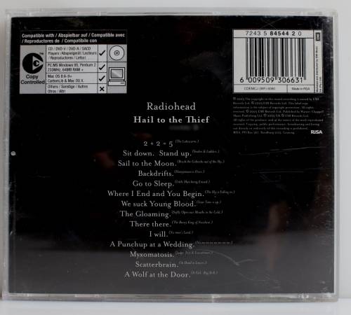 Radiohead - Hail to the Thief CD (2003 South Africa) FOR GINO (including shipping)