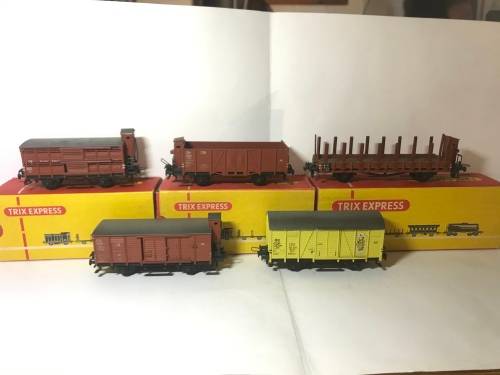 Trix Express set of 5 wagons 3426/3416/420/461/436