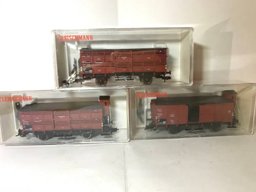 Fleischmann set of 7 wagons 5366/5365/5364/5431/5421/5430/5420