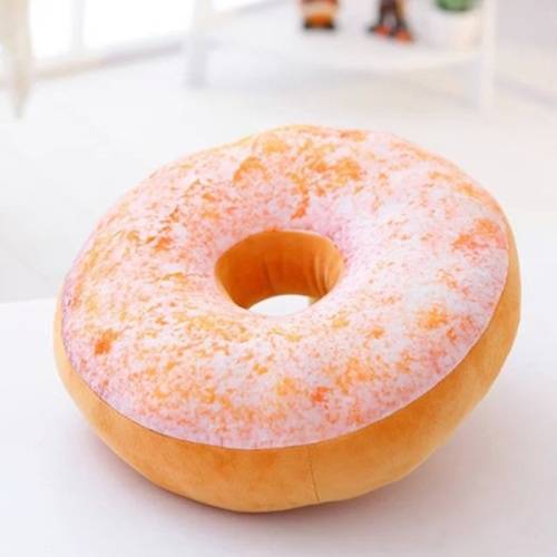 3D Creative Plush Donut Food Pillows Stuffed Toys Dolls Funny Cartoon Donuts Pillow Plush