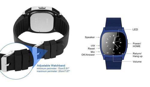 M26 Bluetooth Wrist Smart Watch Phone Mate For IOS Android Phone