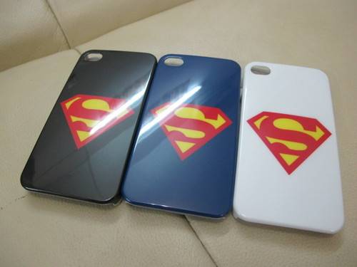 FREE SHIPPING!! Superman LOGO Hard Back Case Cover Iphone 4G 4S NEW 3 COLOURS