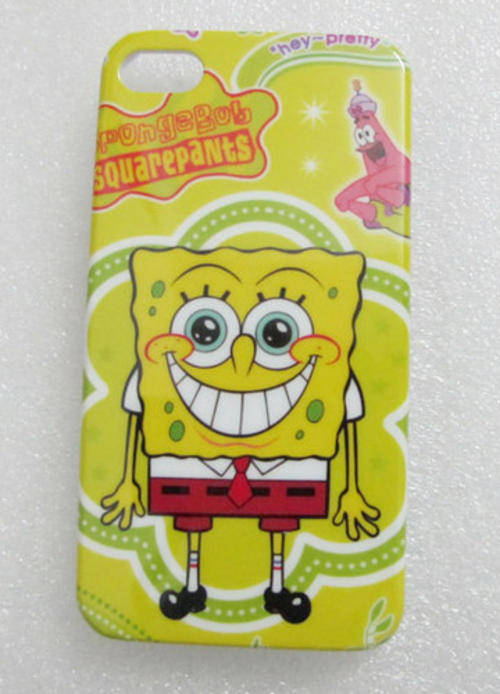 FREE SHIPPING!! Spongebob Squarepants Smile Hard Back Cover Case For iPhone 4 4G 4GS